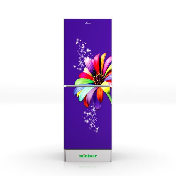 MINISTER Refrigerator M-254 DARK PURPLE FLOWER 254 Ltr
